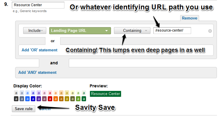 create your channel grouping